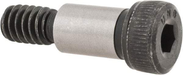 Unbrako - 5/16" Shoulder Diam x 1/2" Shoulder Length, 1/4-20 UNC, Hex Socket Shoulder Screw - 8 Alloy Steel, 0.419 to 0.438" Head Diam - Exact Industrial Supply