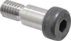 Unbrako - 3/8 x 1/2" Shoulder Diam x Length, 5/16-18, Shoulder Screw - 0.24 to 0.25" Head Height, 0.543 to 0.562" Head Diam, Grade 8 Alloy Steel, 3/16" Hex Socket Drive - Exact Industrial Supply