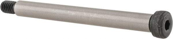Unbrako - 3/8" Shoulder Diam x 3-1/2" Shoulder Length, 5/16-18 UNC, Hex Socket Shoulder Screw - 8 Alloy Steel, 0.543 to 0.562" Head Diam - Exact Industrial Supply