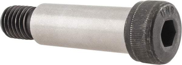 Unbrako - 3/4" Shoulder Diam x 2" Shoulder Length, 5/8-11 UNC, Hex Socket Shoulder Screw - 8 Alloy Steel, 0.977 to 1" Head Diam - Exact Industrial Supply