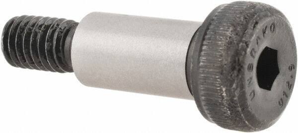 Unbrako - 8mm Shoulder Diam x 16mm Shoulder Length, M6x1 Metric Coarse, Hex Socket Shoulder Screw - 12.9 Alloy Steel, 5.5mm Head Height x 13mm Head Diam - Exact Industrial Supply