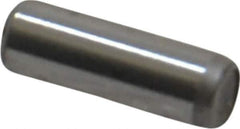 Unbrako - 1/8" Diam x 3/8" Pin Length Grade 8 Alloy Steel Oversized Dowel Pin - C 60 (Surface) & C 50-58 Hardness, 1,845 Lb Breaking Strength, 1 Beveled & 1 Rounded End - Exact Industrial Supply