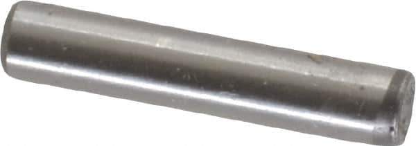 Unbrako - 1/8" Diam x 5/8" Pin Length Grade 8 Alloy Steel Oversized Dowel Pin - C 60 (Surface) & C 50-58 Hardness, 1,845 Lb Breaking Strength, 1 Beveled & 1 Rounded End - Exact Industrial Supply