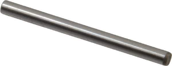 Unbrako - 1/8" Diam x 1-1/2" Pin Length Grade 8 Alloy Steel Oversized Dowel Pin - C 60 (Surface) & C 50-58 Hardness, 1,845 Lb Breaking Strength, 1 Beveled & 1 Rounded End - Exact Industrial Supply