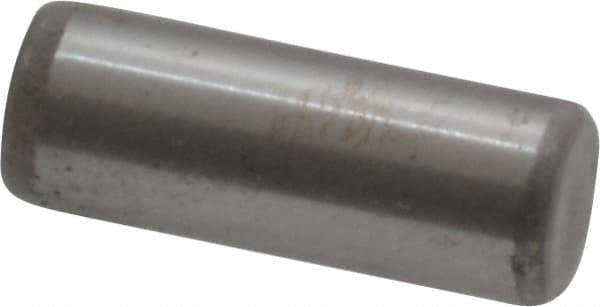 Unbrako - 3/16" Diam x 1/2" Pin Length Grade 8 Alloy Steel Oversized Dowel Pin - C 60 (Surface) & C 50-58 Hardness, 4,140 Lb Breaking Strength, 1 Beveled & 1 Rounded End - Exact Industrial Supply