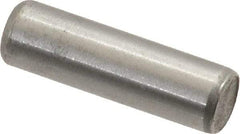 Unbrako - 3/16" Diam x 5/8" Pin Length Grade 8 Alloy Steel Oversized Dowel Pin - C 60 (Surface) & C 50-58 Hardness, 4,140 Lb Breaking Strength, 1 Beveled & 1 Rounded End - Exact Industrial Supply