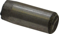 Unbrako - 1/4" Diam x 5/8" Pin Length Grade 8 Alloy Steel Oversized Dowel Pin - C 60 (Surface) & C 50-58 Hardness, 7,370 Lb Breaking Strength, 1 Beveled & 1 Rounded End - Exact Industrial Supply