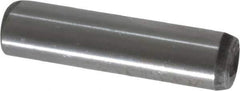 Unbrako - 3/8" Diam x 1-1/2" Pin Length Grade 8 Alloy Steel Oversized Dowel Pin - C 60 (Surface) & C 50-58 Hardness, 16,580 Lb Breaking Strength, 1 Beveled & 1 Rounded End - Exact Industrial Supply