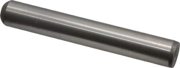 Unbrako - 3/8" Diam x 2-1/2" Pin Length Grade 8 Alloy Steel Oversized Dowel Pin - C 60 (Surface) & C 50-58 Hardness, 16,580 Lb Breaking Strength, 1 Beveled & 1 Rounded End - Exact Industrial Supply