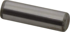 Unbrako - 7/16" Diam x 1-1/2" Pin Length Grade 8 Alloy Steel Oversized Dowel Pin - C 60 (Surface) & C 50-58 Hardness, 22,540 Lb Breaking Strength, 1 Beveled & 1 Rounded End - Exact Industrial Supply