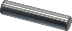 Unbrako - 7/16" Diam x 2" Pin Length Grade 8 Alloy Steel Oversized Dowel Pin - C 60 (Surface) & C 50-58 Hardness, 22,540 Lb Breaking Strength, 1 Beveled & 1 Rounded End - Exact Industrial Supply