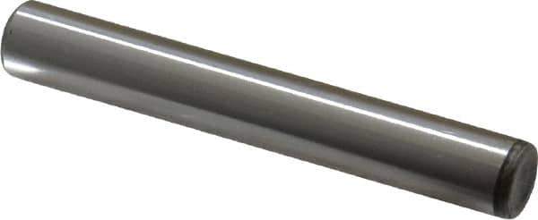 Unbrako - 7/16" Diam x 3" Pin Length Grade 8 Alloy Steel Oversized Dowel Pin - C 60 (Surface) & C 50-58 Hardness, 22,540 Lb Breaking Strength, 1 Beveled & 1 Rounded End - Exact Industrial Supply