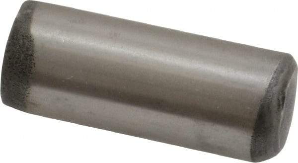 Unbrako - 1/2" Diam x 1-1/4" Pin Length Grade 8 Alloy Steel Oversized Dowel Pin - C 60 (Surface) & C 50-58 Hardness, 29,460 Lb Breaking Strength, 1 Beveled & 1 Rounded End - Exact Industrial Supply