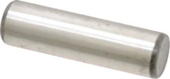 Unbrako - 1/2" Diam x 1-3/4" Pin Length Grade 8 Alloy Steel Oversized Dowel Pin - C 60 (Surface) & C 50-58 Hardness, 29,460 Lb Breaking Strength, 1 Beveled & 1 Rounded End - Exact Industrial Supply