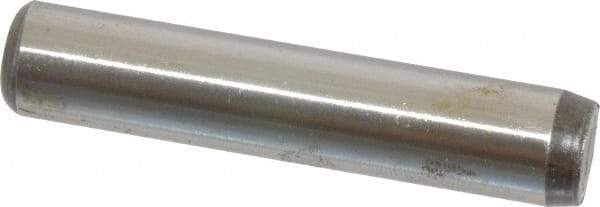 Unbrako - 1/2" Diam x 2-1/2" Pin Length Grade 8 Alloy Steel Oversized Dowel Pin - C 60 (Surface) & C 50-58 Hardness, 29,460 Lb Breaking Strength, 1 Beveled & 1 Rounded End - Exact Industrial Supply