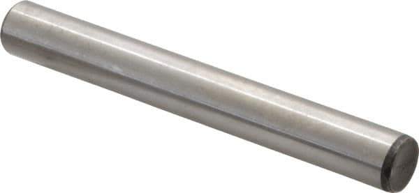 Unbrako - 1/2" Diam x 4" Pin Length Grade 8 Alloy Steel Oversized Dowel Pin - C 60 (Surface) & C 50-58 Hardness, 29,460 Lb Breaking Strength, 1 Beveled & 1 Rounded End - Exact Industrial Supply