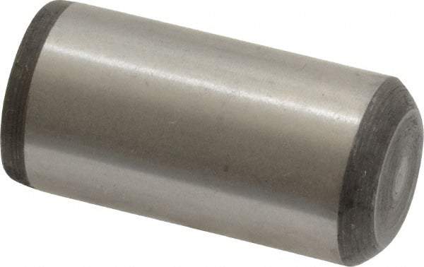 Unbrako - 5/8" Diam x 1-1/4" Pin Length Grade 8 Alloy Steel Oversized Dowel Pin - C 60 (Surface) & C 50-58 Hardness, 46,020 Lb Breaking Strength, 1 Beveled & 1 Rounded End - Exact Industrial Supply
