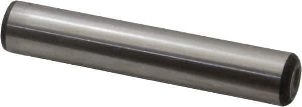 Unbrako - 5/8" Diam x 3-1/2" Pin Length Grade 8 Alloy Steel Oversized Dowel Pin - C 60 (Surface) & C 50-58 Hardness, 46,020 Lb Breaking Strength, 1 Beveled & 1 Rounded End - Exact Industrial Supply