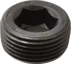 Unbrako - 3/4-14, 17/32" OAL, Alloy Steel Socket Pressure Plug - 7/8" Taper per Foot, 9/16" Hex Key - Exact Industrial Supply