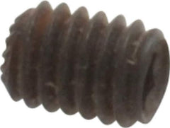 Unbrako - M3, 4mm OAL, Knurled Cup Point Set Screw - Grade 45H Alloy Steel, 1.5mm Key - Exact Industrial Supply