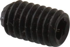 Unbrako - M3, 5mm OAL, Knurled Cup Point Set Screw - Grade 45H Alloy Steel, 1.5mm Key - Exact Industrial Supply