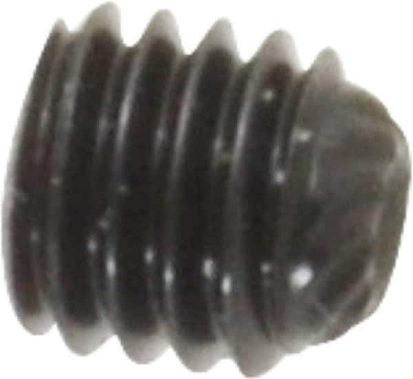 Unbrako - M5, 5mm OAL, Knurled Cup Point Set Screw - Grade 45H Alloy Steel, 2.5mm Key - Exact Industrial Supply