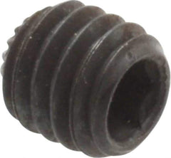 Unbrako - M6, 6mm OAL, Knurled Cup Point Set Screw - Grade 45H Alloy Steel, 3mm Key - Exact Industrial Supply