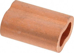 Value Collection - 1/4" Oval Compression Sleeve - Copper - Exact Industrial Supply
