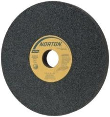 Norton - 8" Diam x 1-1/4" Hole x 3/4" Thick, J Hardness, 60 Grit Surface Grinding Wheel - Silicon Carbide, Type 1, Medium Grade, 3,600 Max RPM, Vitrified Bond, No Recess - Exact Industrial Supply
