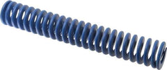 Associated Spring Raymond - 50mm Hole Diam, 25mm Rod Diam, 12" Free Length, Blue Die Spring - 4400.3999 N Max Deflection, 114mm Max Deflection, Medium Duty, Chromium Alloy Steel - Exact Industrial Supply