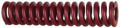 Associated Spring Raymond - 40mm Hole Diam, 20mm Rod Diam, 10" Free Length, Red Die Spring - 4636 N Max Deflection, 76mm Max Deflection, Strong Duty, Chromium Alloy Steel - Exact Industrial Supply