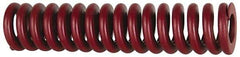 Associated Spring Raymond - 10mm Hole Diam, 5mm Rod Diam, 12" Free Length, Red Die Spring - 192.2 N Max Deflection, 91.5mm Max Deflection, Strong Duty, Chromium Alloy Steel - Exact Industrial Supply
