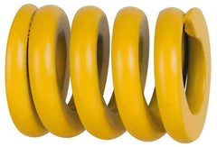 Associated Spring Raymond - 40mm Hole Diam, 20mm Rod Diam, 12" Free Length, Yellow Die Spring - 6848 N Max Deflection, 64mm Max Deflection, Extra Strong, Chromium Alloy Steel - Exact Industrial Supply