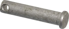 Made in USA - 3/8" Pin Diam, 1-3/4" OAL, Standard Clevis Pin - 5/32" Hole, 1-19/32" Usable Length, Uncoated Stainless Steel - Exact Industrial Supply