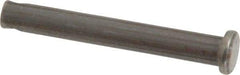 Made in USA - 1/4" Pin Diam, 1-7/8" OAL, Standard Clevis Pin - 3/32" Hole, 1-25/32" Usable Length, Uncoated Steel - Exact Industrial Supply