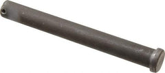 Made in USA - 3/4" Pin Diam, 6-1/2" OAL, Standard Clevis Pin - 5/32" Hole, 6-11/32" Usable Length, Uncoated Steel - Exact Industrial Supply