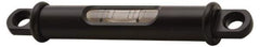 Geier & Bluhm, Inc. - 3-3/4 Inch Long, Horizontal, Brass Tubular and Pocket Level - 0.1 Inch Sensitivity, 5/8 Inch High/Diameter, Black Lacquer, 1 Vial - Exact Industrial Supply