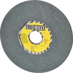 Tru-Maxx - 7" Diam x 1-1/4" Hole x 1/4" Thick, I Hardness, 60 Grit Surface Grinding Wheel - Silicon Carbide, Type 1, Medium Grade, 3,600 Max RPM, Vitrified Bond, No Recess - Exact Industrial Supply