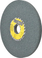 Tru-Maxx - 8" Diam x 1-1/4" Hole x 1/2" Thick, I Hardness, 60 Grit Surface Grinding Wheel - Silicon Carbide, Type 1, Medium Grade, 3,600 Max RPM, Vitrified Bond, No Recess - Exact Industrial Supply