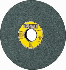 Tru-Maxx - 7" Diam x 1-1/4" Hole x 3/4" Thick, I Hardness, 100 Grit Surface Grinding Wheel - Silicon Carbide, Type 5, Fine Grade, 3,600 Max RPM, Vitrified Bond, One-Side Recess - Exact Industrial Supply