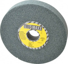 Tru-Maxx - 7" Diam x 1-1/4" Hole x 1" Thick, I Hardness, 60 Grit Surface Grinding Wheel - Silicon Carbide, Type 5, Medium Grade, 3,600 Max RPM, Vitrified Bond, One-Side Recess - Exact Industrial Supply