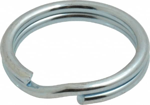 Made in USA - 0.596" ID, 0.74" OD, 0.105" Thick, Split Ring - Exact Industrial Supply