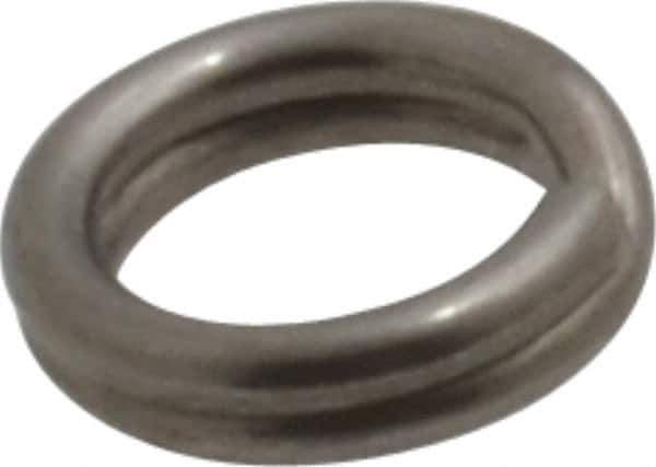 Made in USA - 0.174" ID, 0.254" OD, 0.062" Thick, Split Ring - 18-8 Stainless Steel, Natural Finish - Exact Industrial Supply