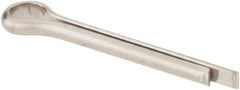 Made in USA - 1/16" Diam x 1/2" Long Extended Prong Cotter Pin - Grade 18-8, Uncoated, Stainless Steel - Exact Industrial Supply