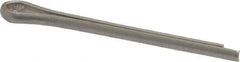 Made in USA - 1/16" Diam x 3/4" Long Extended Prong Cotter Pin - Grade 18-8, Uncoated, Stainless Steel - Exact Industrial Supply