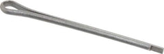 Made in USA - 1/16" Diam x 1" Long Extended Prong Cotter Pin - Grade 18-8, Uncoated, Stainless Steel - Exact Industrial Supply