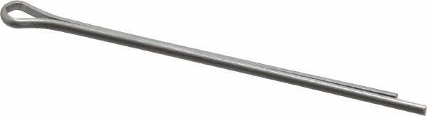 Made in USA - 1/16" Diam x 1-1/2" Long Extended Prong Cotter Pin - Grade 18-8, Uncoated, Stainless Steel - Exact Industrial Supply