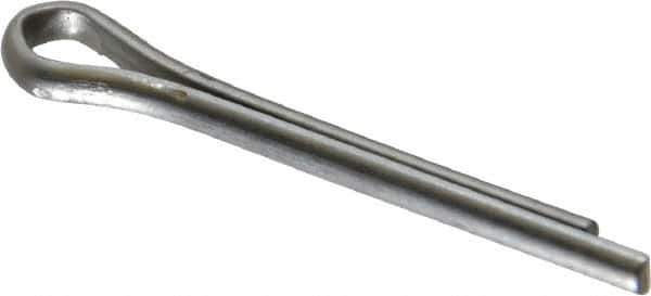 Made in USA - 3/32" Diam x 3/4" Long Extended Prong Cotter Pin - Grade 18-8, Uncoated, Stainless Steel - Exact Industrial Supply