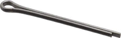 Made in USA - 3/32" Diam x 1-1/4" Long Extended Prong Cotter Pin - Grade 18-8, Uncoated, Stainless Steel - Exact Industrial Supply