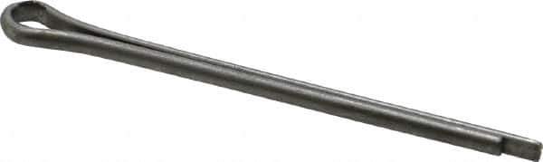 Made in USA - 3/32" Diam x 1-1/2" Long Extended Prong Cotter Pin - Grade 18-8, Uncoated, Stainless Steel - Exact Industrial Supply